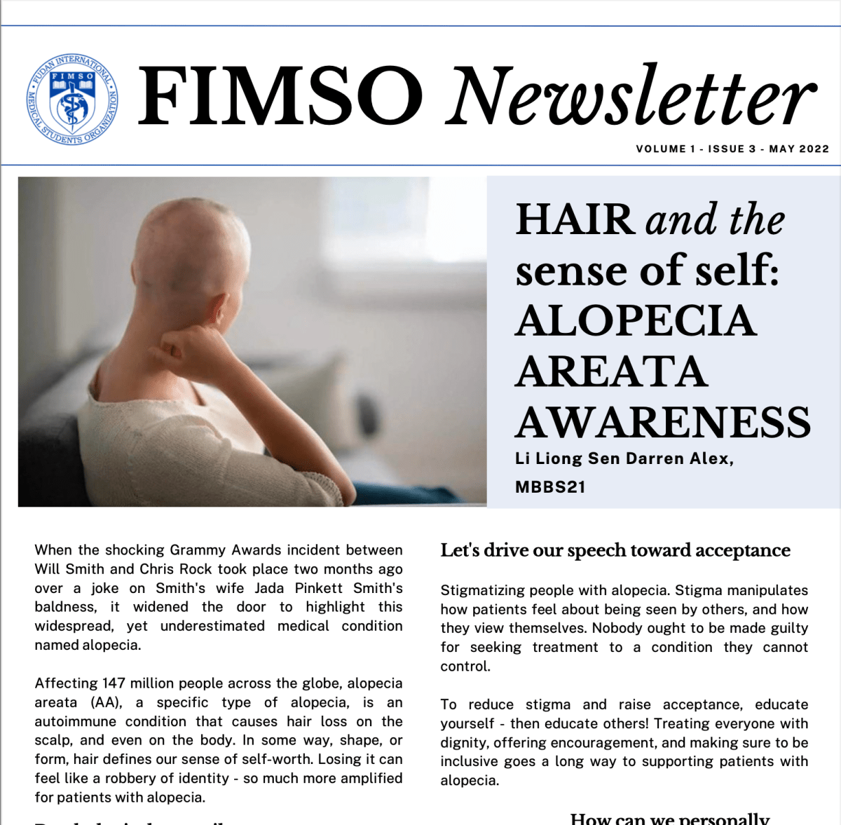 Hair and the Sense of Self: Alopecia Areata&nbsp;Awareness