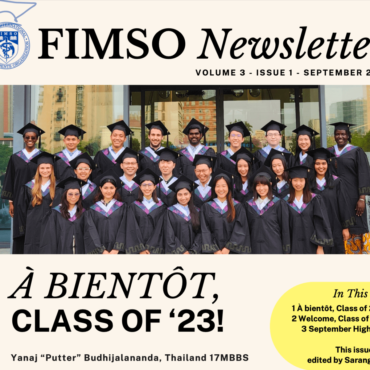 À Bientôt, Class of&nbsp;’23!