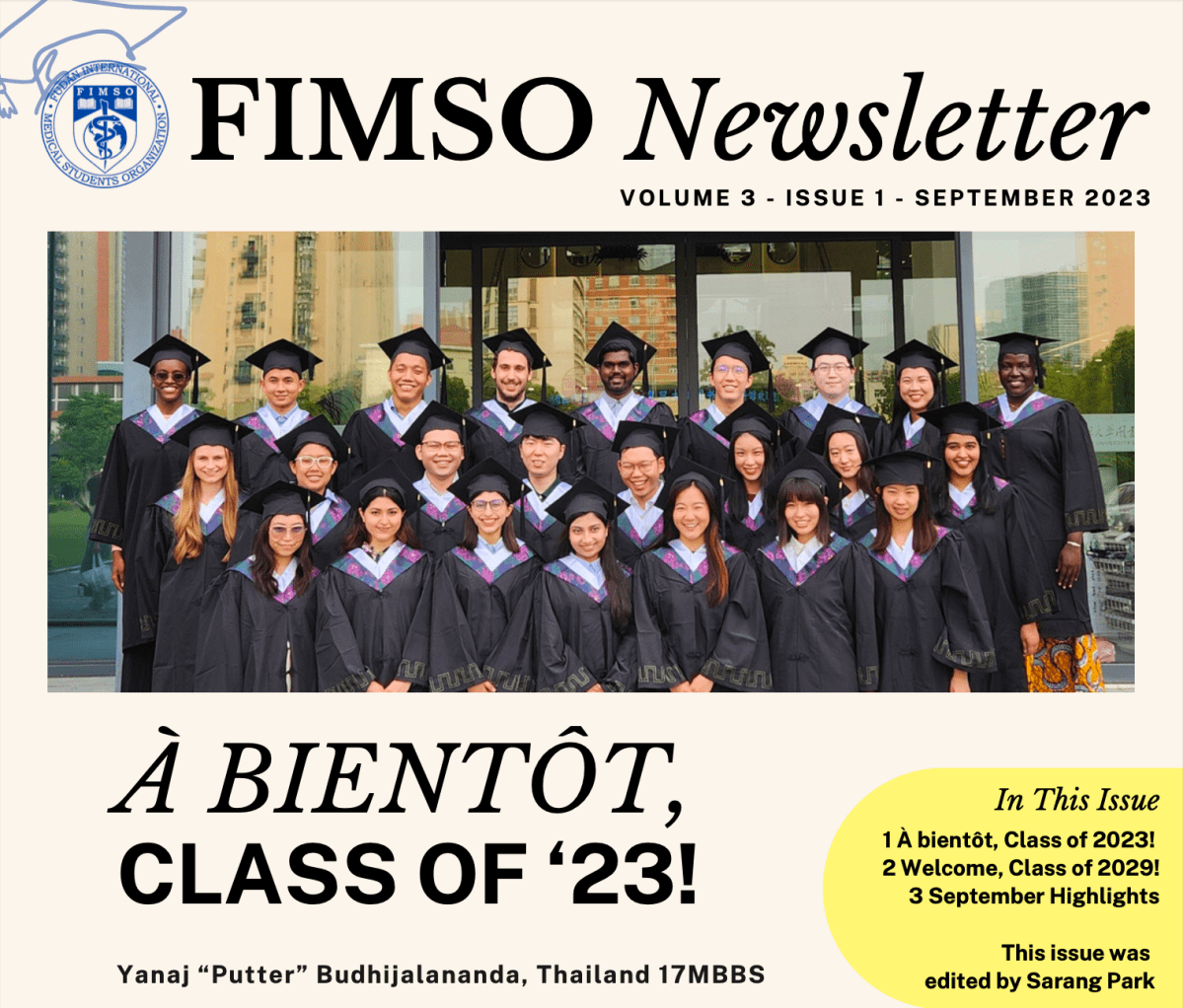 À Bientôt, Class of&nbsp;’23!